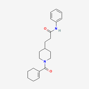 3-[1-(1-cyclohexen-1-ylcarbonyl)-4-piperidinyl]-N-phenylpropanamide