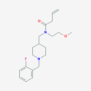 N-{[1-(2-fluorobenzyl)-4-piperidinyl]methyl}-N-(2-methoxyethyl)-3-butenamide