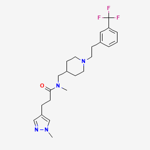 N-methyl-3-(1-methyl-1H-pyrazol-4-yl)-N-[(1-{2-[3-(trifluoromethyl)phenyl]ethyl}-4-piperidinyl)methyl]propanamide