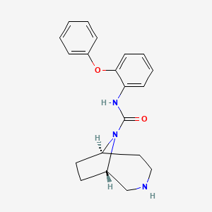 (1S,6R)-N-(2-phenoxyphenyl)-3,9-diazabicyclo[4.2.1]nonane-9-carboxamide