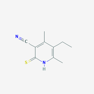 molecular formula C10H12N2S B377550 5-ethyl-4,6-dimethyl-2-sulfanylidene-1H-pyridine-3-carbonitrile CAS No. 151693-66-2