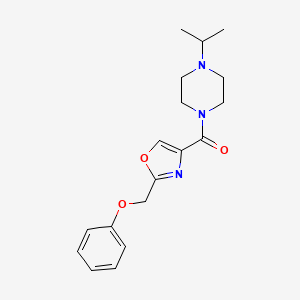 1-isopropyl-4-{[2-(phenoxymethyl)-1,3-oxazol-4-yl]carbonyl}piperazine