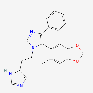 1-[2-(1H-imidazol-4-yl)ethyl]-5-(6-methyl-1,3-benzodioxol-5-yl)-4-phenyl-1H-imidazole