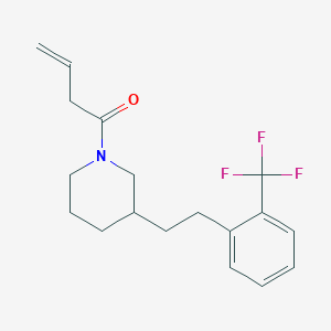 1-(3-butenoyl)-3-{2-[2-(trifluoromethyl)phenyl]ethyl}piperidine