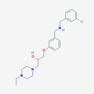 1-(3-{[(3-chlorobenzyl)amino]methyl}phenoxy)-3-(4-ethyl-1-piperazinyl)-2-propanol