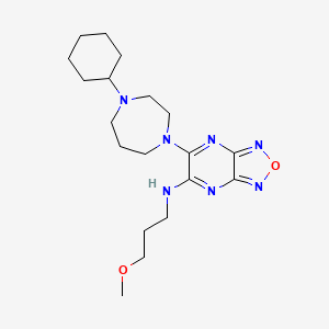 5-(4-cyclohexyl-1,4-diazepan-1-yl)-N-(3-methoxypropyl)-[1,2,5]oxadiazolo[3,4-b]pyrazin-6-amine