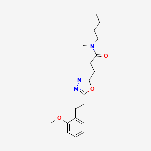 N-butyl-3-{5-[2-(2-methoxyphenyl)ethyl]-1,3,4-oxadiazol-2-yl}-N-methylpropanamide