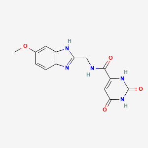 N-[(5-methoxy-1H-benzimidazol-2-yl)methyl]-2,6-dioxo-1,2,3,6-tetrahydropyrimidine-4-carboxamide