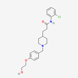 N-(2-chlorophenyl)-3-{1-[4-(2-hydroxyethoxy)benzyl]-4-piperidinyl}propanamide