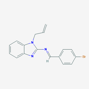 molecular formula C17H14BrN3 B377563 N-(1-allyl-1H-benzimidazol-2-yl)-N-(4-bromobenzylidene)amine 