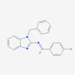 molecular formula C21H16BrN3 B377564 N-(1-benzyl-1H-benzimidazol-2-yl)-N-(4-bromobenzylidene)amine 