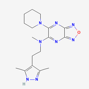 N-[2-(3,5-dimethyl-1H-pyrazol-4-yl)ethyl]-N-methyl-6-(1-piperidinyl)[1,2,5]oxadiazolo[3,4-b]pyrazin-5-amine