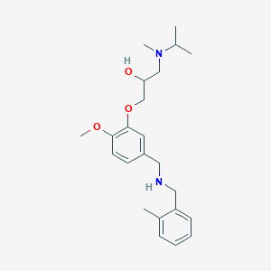 1-[isopropyl(methyl)amino]-3-(2-methoxy-5-{[(2-methylbenzyl)amino]methyl}phenoxy)-2-propanol