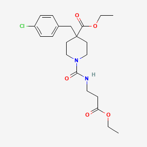 ethyl 4-(4-chlorobenzyl)-1-{[(3-ethoxy-3-oxopropyl)amino]carbonyl}-4-piperidinecarboxylate