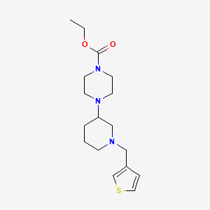 ethyl 4-[1-(3-thienylmethyl)-3-piperidinyl]-1-piperazinecarboxylate