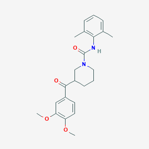 3-(3,4-dimethoxybenzoyl)-N-(2,6-dimethylphenyl)-1-piperidinecarboxamide