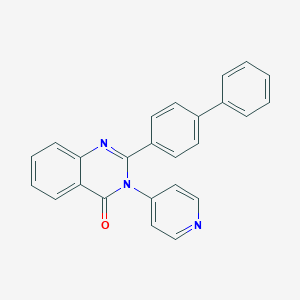 2-(4-Phenylphenyl)-3-pyridin-4-ylquinazolin-4-one