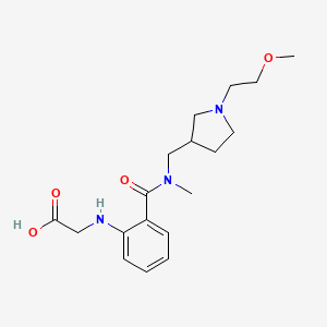 [(2-{[{[1-(2-methoxyethyl)pyrrolidin-3-yl]methyl}(methyl)amino]carbonyl}phenyl)amino]acetic acid