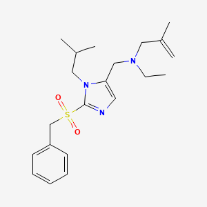 N-{[2-(benzylsulfonyl)-1-isobutyl-1H-imidazol-5-yl]methyl}-N-ethyl-2-methyl-2-propen-1-amine