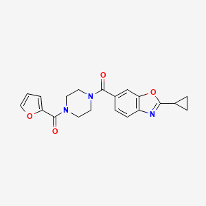 2-cyclopropyl-6-{[4-(2-furoyl)-1-piperazinyl]carbonyl}-1,3-benzoxazole