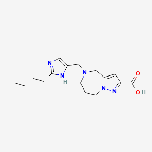 5-[(2-butyl-1H-imidazol-4-yl)methyl]-5,6,7,8-tetrahydro-4H-pyrazolo[1,5-a][1,4]diazepine-2-carboxylic acid