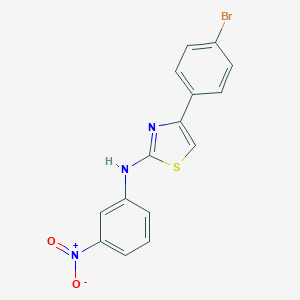4-(4-Bromophenyl)-2-{3-nitroanilino}-1,3-thiazole