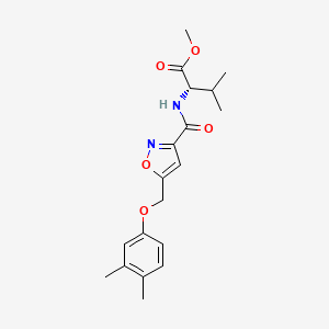 methyl N-({5-[(3,4-dimethylphenoxy)methyl]-3-isoxazolyl}carbonyl)-L-valinate