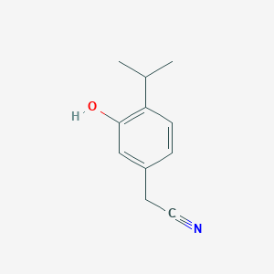 B037759 [3-Hydroxy-4-(propan-2-yl)phenyl]acetonitrile CAS No. 114649-71-7