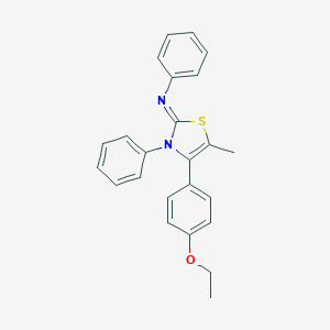 N-[(2Z)-4-(4-ethoxyphenyl)-5-methyl-3-phenyl-1,3-thiazol-2(3H)-ylidene]aniline