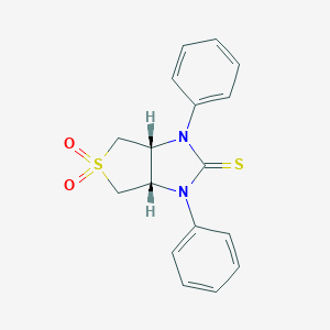 (3aS,6aR)-5,5-dioxo-1,3-diphenyl-3a,4,6,6a-tetrahydrothieno[3,4-d]imidazole-2-thione