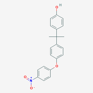 molecular formula C21H19NO4 B377606 4-[1-(4-{4-Nitrophenoxy}phenyl)-1-methylethyl]phenol 