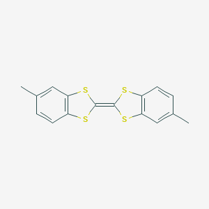 molecular formula C16H12S4 B377607 5,5'-Dimethyl-2,2'-bi(1,3-benzodithiol-2-ylidene) 