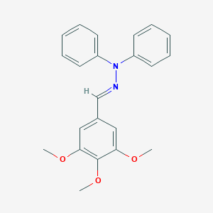 molecular formula C22H22N2O3 B377612 3,4,5-Trimethoxybenzaldehyde diphenylhydrazone 