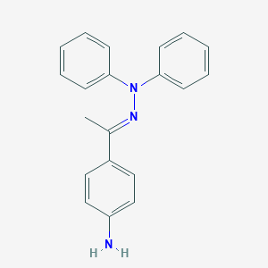 4-[(1E)-1-(diphenylhydrazinylidene)ethyl]aniline