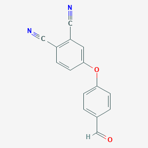 molecular formula C15H8N2O2 B377621 4-(4-Formylphenoxy)benzene-1,2-dicarbonitrile 