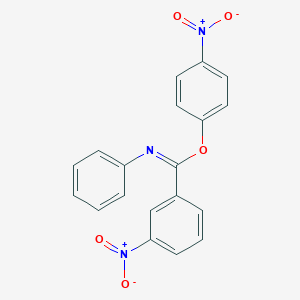 molecular formula C19H13N3O5 B377634 4-nitrophenyl 3-nitro-N-phenylbenzenecarboximidoate 