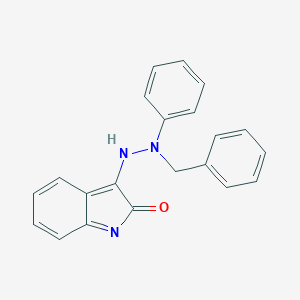 molecular formula C21H17N3O B377641 3-(2-benzyl-2-phenylhydrazinyl)indol-2-one 