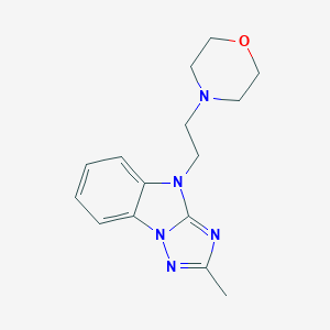 molecular formula C15H19N5O B377643 2-methyl-4-[2-(morpholin-4-yl)ethyl]-4H-[1,2,4]triazolo[1,5-a]benzimidazole 