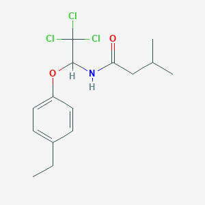 3-methyl-N-[2,2,2-trichloro-1-(4-ethylphenoxy)ethyl]butanamide