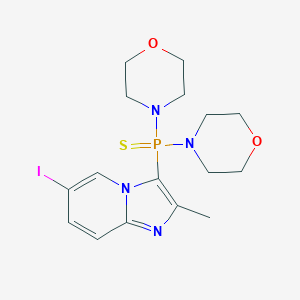 3-[Di(4-morpholinyl)phosphorothioyl]-6-iodo-2-methylimidazo[1,2-a]pyridine