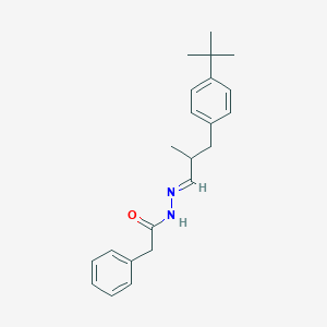 molecular formula C22H28N2O B377651 N'-[3-(4-tert-butylphenyl)-2-methylpropylidene]-2-phenylacetohydrazide 