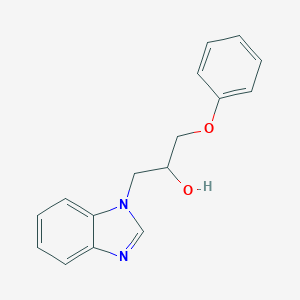 molecular formula C16H16N2O2 B377655 1-Benzimidazolyl-3-phenoxypropan-2-ol CAS No. 69407-76-7