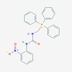 molecular formula C26H23N3O3P+ B377656 N-(2-nitrophenyl)-N'-[(triphenylphosphonio)methyl]urea 
