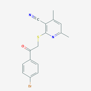 2-{[2-(4-Bromophenyl)-2-oxoethyl]sulfanyl}-4,6-dimethylnicotinonitrile