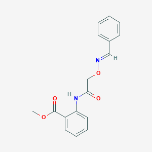 Methyl 2-({[(benzylideneamino)oxy]acetyl}amino)benzoate