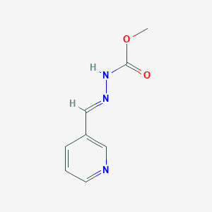 molecular formula C8H9N3O2 B377682 Methyl 2-(pyridin-3-ylmethylene)hydrazinecarboxylate 