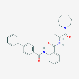 N-[2-({[2-(1-azepanyl)-1-methyl-2-oxoethyl]amino}carbonyl)phenyl][1,1'-biphenyl]-4-carboxamide