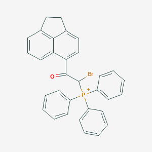 molecular formula C32H25BrOP+ B377689 [1-Bromo-2-(1,2-dihydroacenaphthylen-5-yl)-2-oxoethyl](triphenyl)phosphonium 