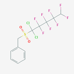 molecular formula C12H8Cl2F8O2S B377693 Benzyl 1,1-dichloro-2,2,3,3,4,4,5,5-octafluoropentyl sulfone 