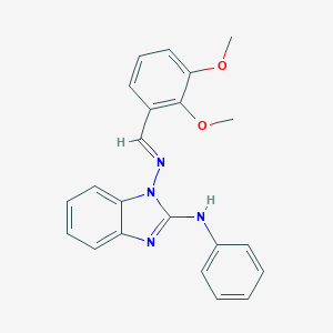 N-(2-anilino-1H-benzimidazol-1-yl)-N-(2,3-dimethoxybenzylidene)amine